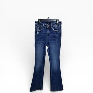 Flying Monkey Women’s Dark Blue Flare Jeans Size 24 *623